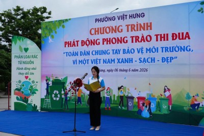 Chương trình phát động phong trào thi đua “Toàn dân chung tay bảo vệ môi trường, vì một Việt Nam Xanh – Sạch – Đẹp”